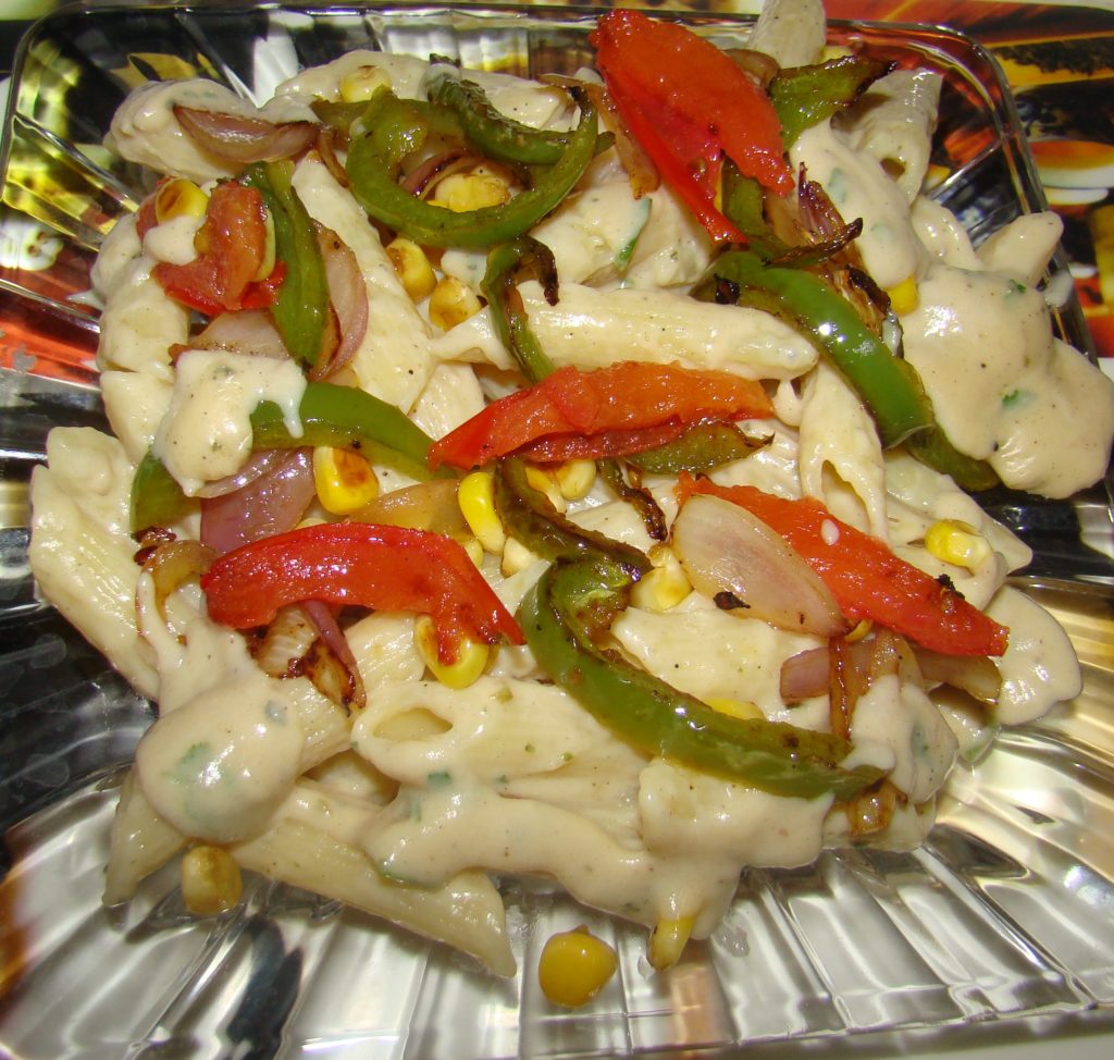 Vegetable White Gravy Pasta Ziba Kitchen ( Dast Pukht Afghani)