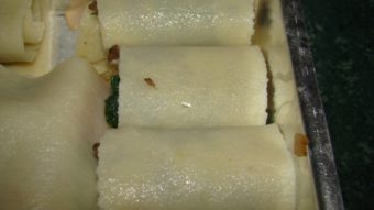 Rolled Lasagna with Mushroom & Spinach Recipe