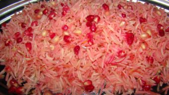 Yaqut Palau (rice with pomegranate) Recipe
