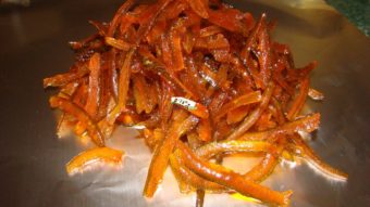 Julienned Orange Peel For Rice Recipe